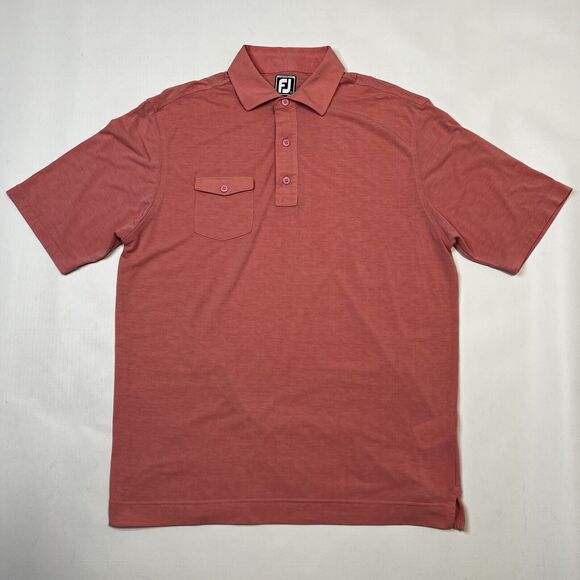 FootJoy Men's Orange and Red Polo Shirts - Picture 12 of 12